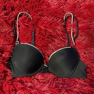 RHINESTONE FREDERICK’s of HOLLYWOOD DETACHABLE STRAPS 34A